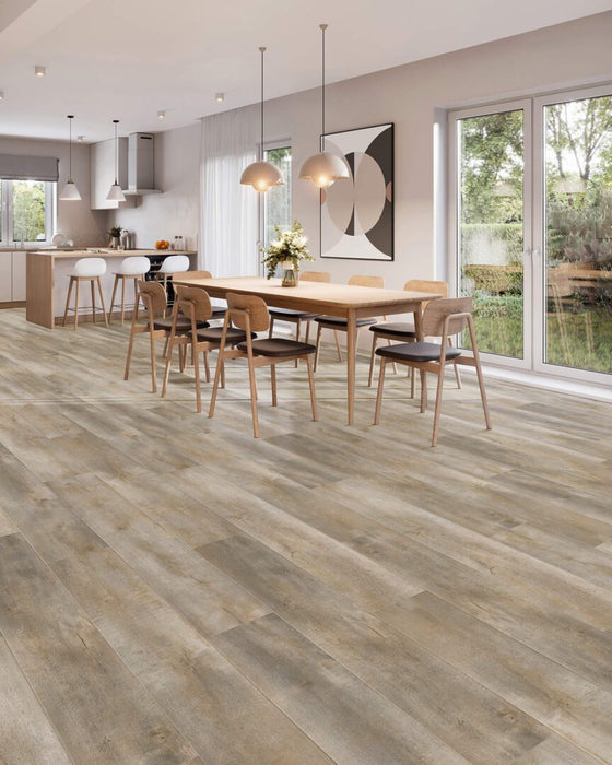 Diamond Surfaces - Titan Genesis Collection 7 in. x 60 in. Luxury Vinyl - Blacksmith Oak floor installation