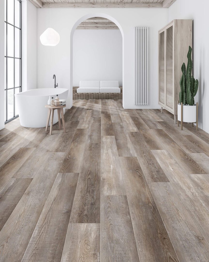 Diamond Surfaces - Titan Genesis Collection 7 in. x 60 in. Luxury Vinyl - Restoration Pine
