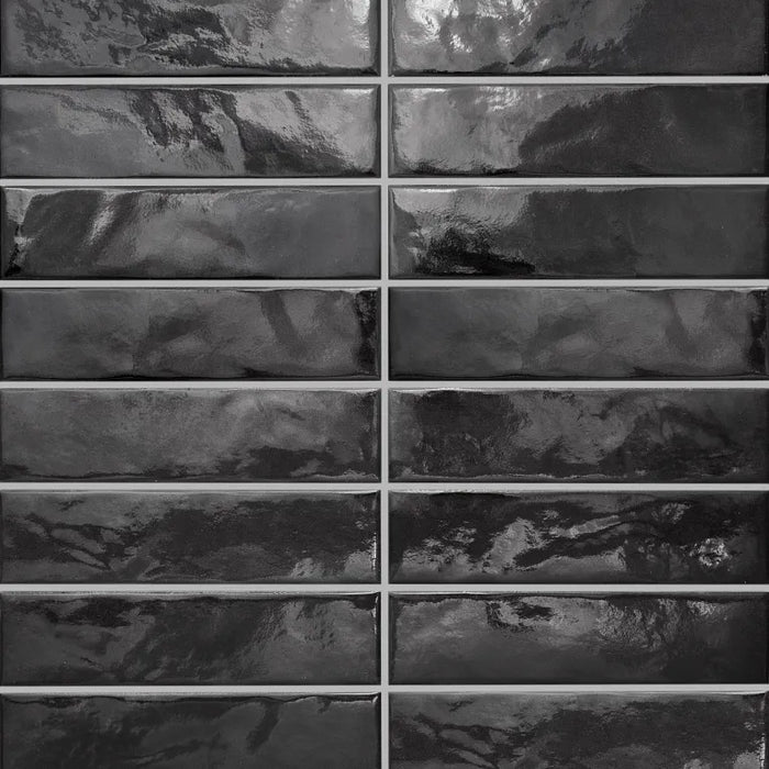 Arizona Tile - Glam Glazed Porcelain - Black Glossy