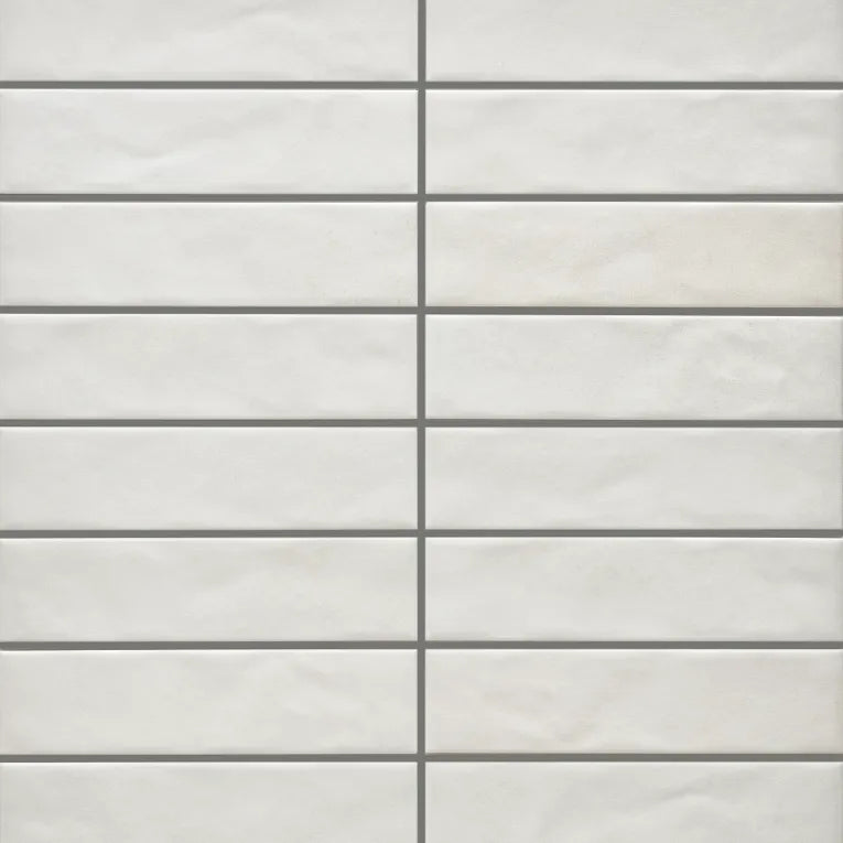 はねるっち ホワイト/アカ Arizona Tile - Glam Glazed Porcelain - White Matte — Floorzz