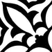 Bellagio Tile - Retro Neuve - Fleur Noir
