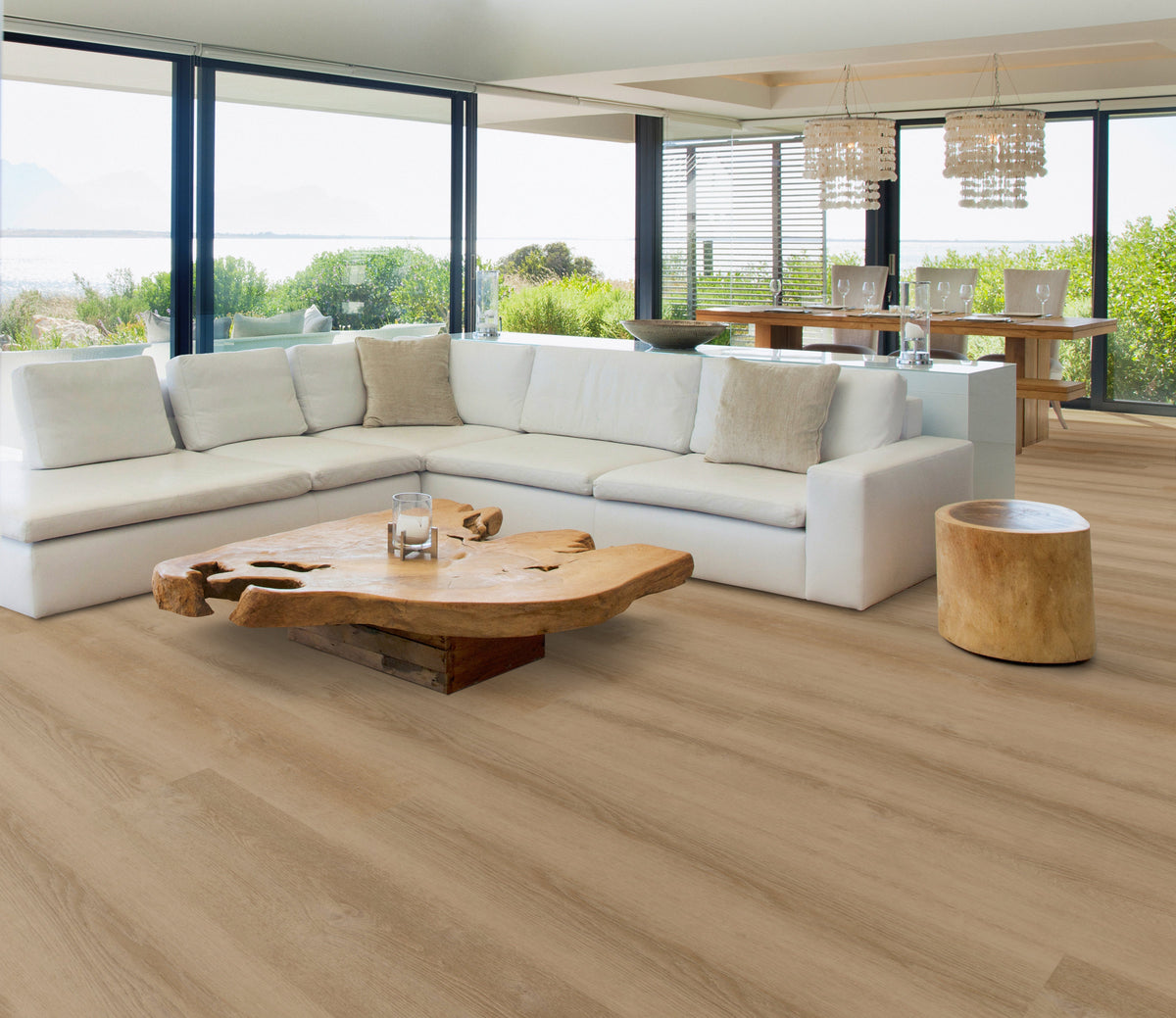 Floors 2000 - Golden State Of Mind Collection 9 in. x 60 in. Luxury Vinyl - Taupe floor installation