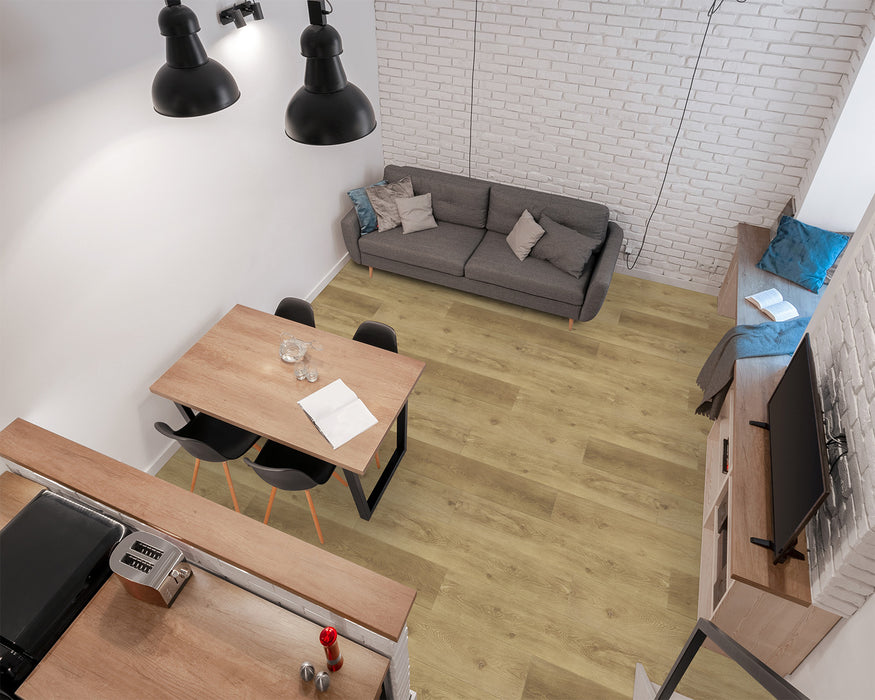 LW Flooring - Riverside - 9 3/8" x 60" - Luxury Vinyl - Goldenrod Installed