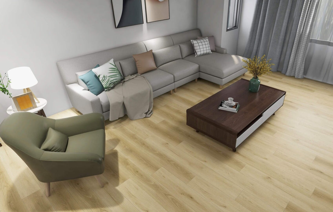 Diamond Surfaces - Aquashield HD Collection 9 in. x 60 in. Luxury Vinyl - Grand Teton floor installation