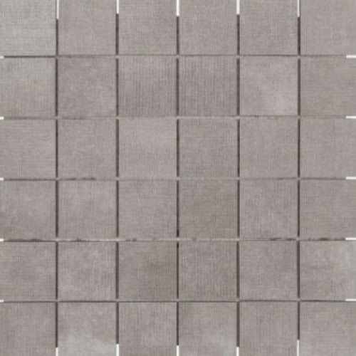 Tesoro - Fusion Fabric Collection 2&quot; x 2&quot; Porcelain Mosaic - Graphite