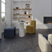 WOW - Trencadis - 3 in. x 11 in. Guell Field Tile - Basalt Installed