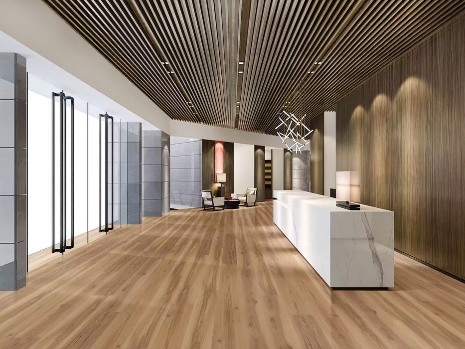 Happy Feet - Dynamic Stick Vinyl Flooring - Natural Hickory HF1315 Room Scene