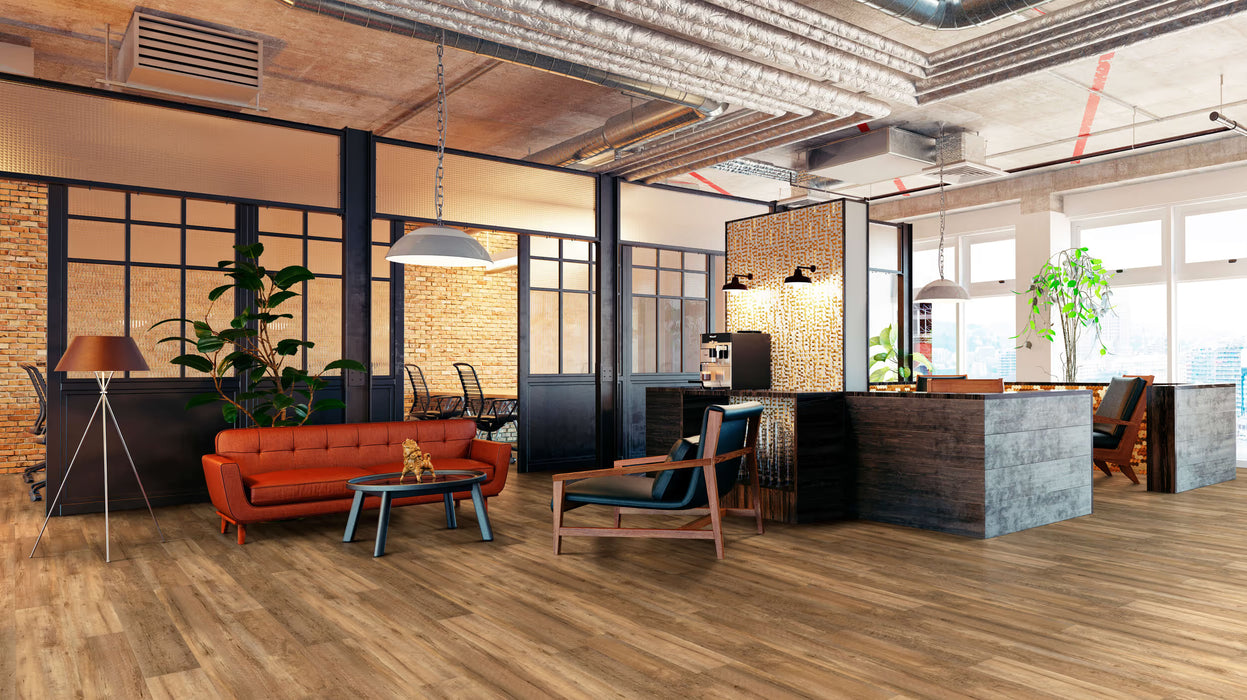 Happy Feet - Ironman Vinyl Flooring - European Oak HF318 Room Scene