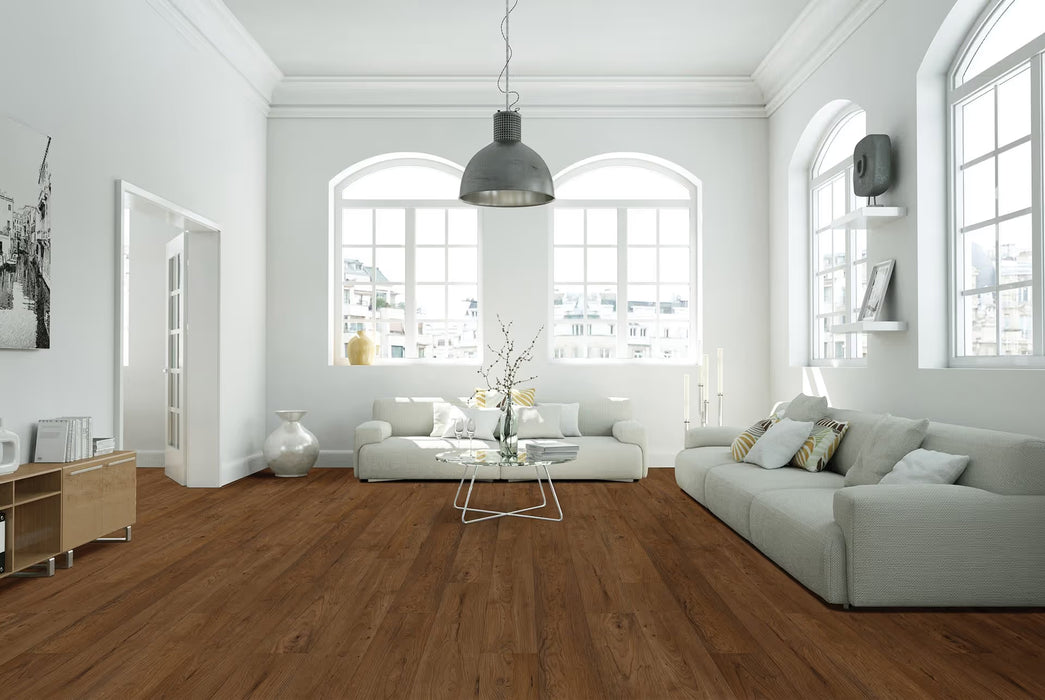 Happy Feet - Stone Elegance II SPC - Harvest Oak HF458V Room Scene