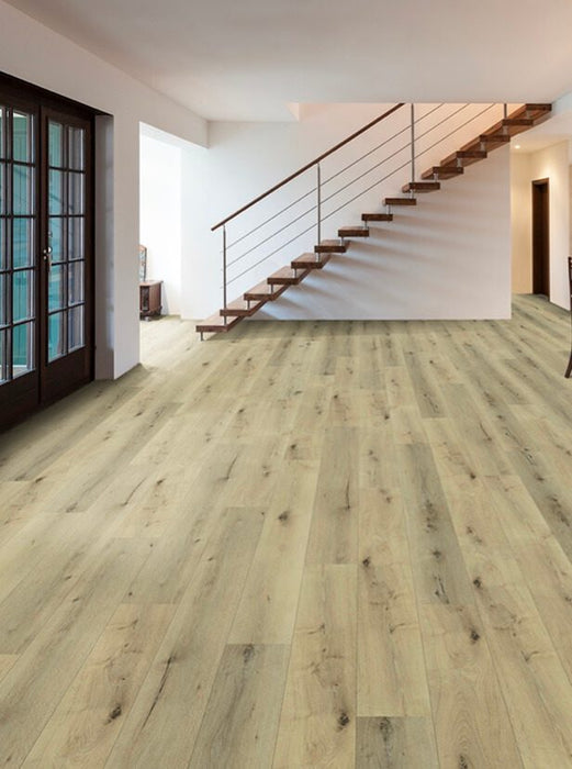 Diamond Surfaces - Aquashield Collection 7 in. x 48 in. Luxury Vinyl - Seaside floor installation