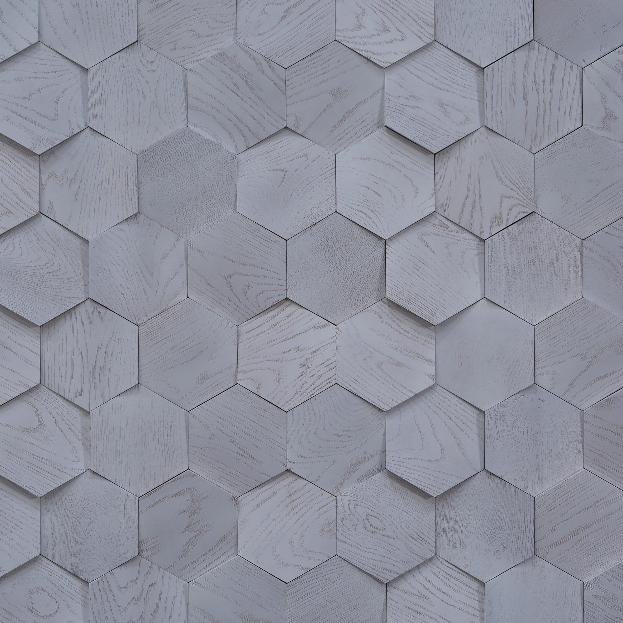 DuChateau - Celestio Legno - Angled Hexo Wall Coverings - Iceberg