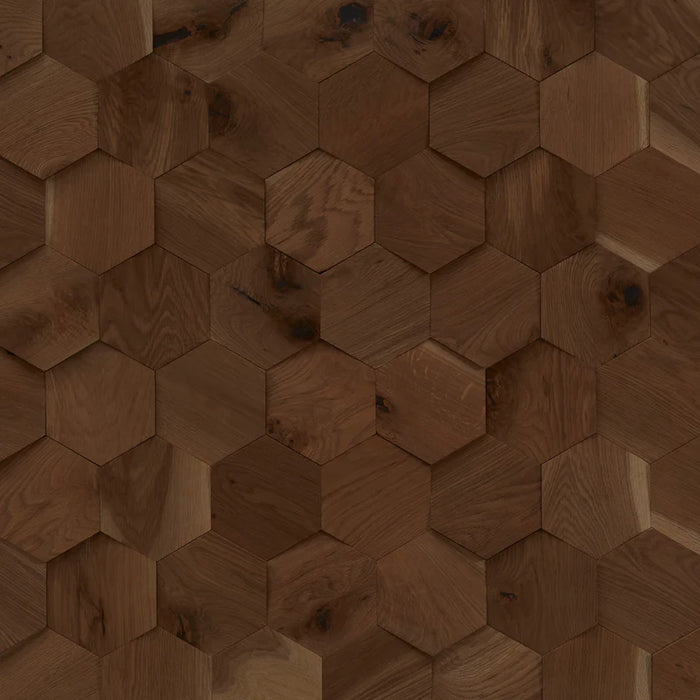 DuChateau - Celestio Legno - Angled Hexo Wall Coverings - Natural Oak