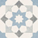 Harmony - Doha Collection - 9 in. x 9 in. - Porcelain Tile - Blue Star