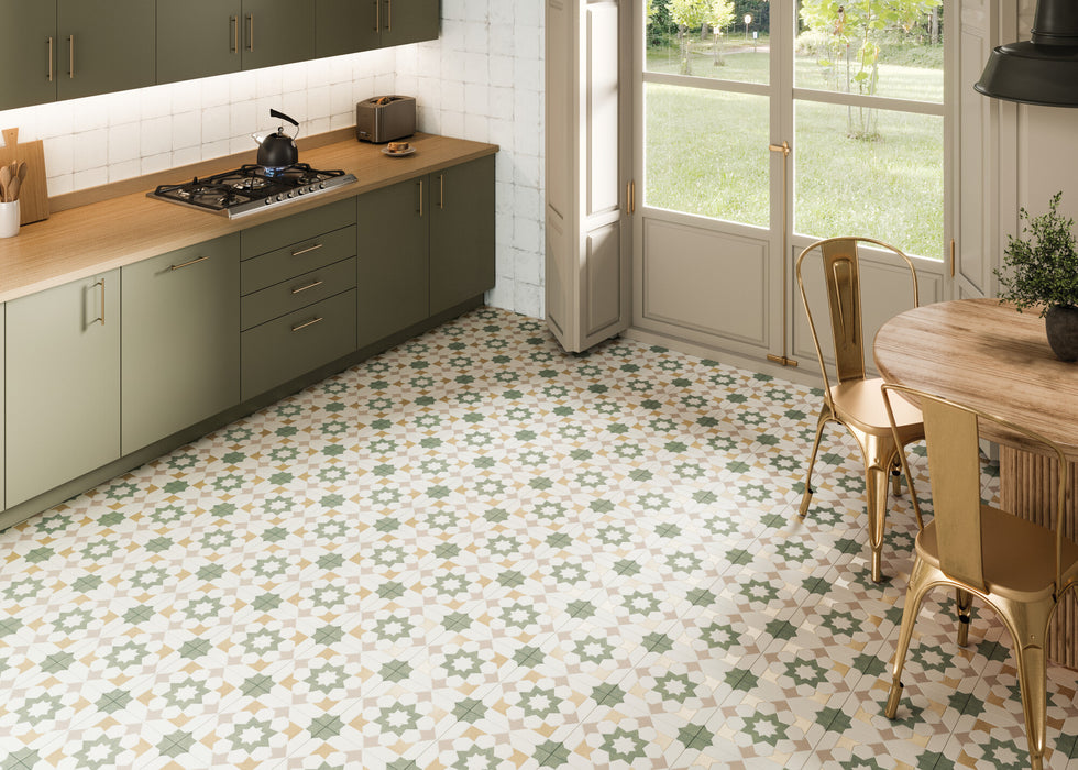 Harmony - Doha Collection - 9 in. x 9 in. - Porcelain Tile - Green Star Installed