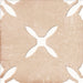 Harmony - Pangea Flower Collection - 9 in. x 9 in. - Porcelain Tile - Sand