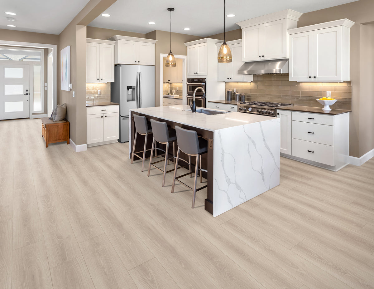 Floors 2000 - Haywood Collection 8 in. x 48 in. Laminate Plank - Greystone floor installation