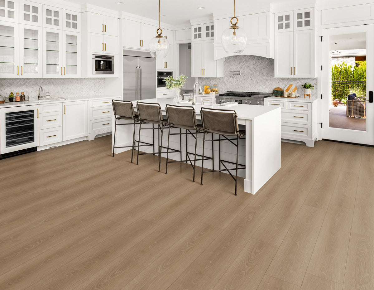 Floors 2000 - Haywood Collection 8 in. x 48 in. Laminate Plank - Toffeenut floor installation