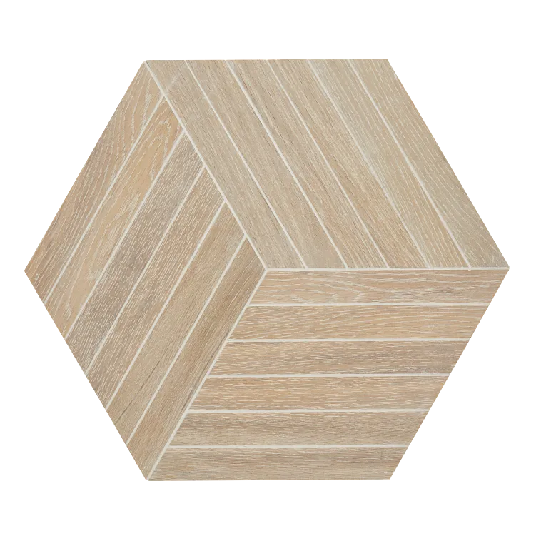 Arizona Tile - Bio Attitude 16&quot; x 18&quot; Mesh Porcelain Hexagon Tile - Amber