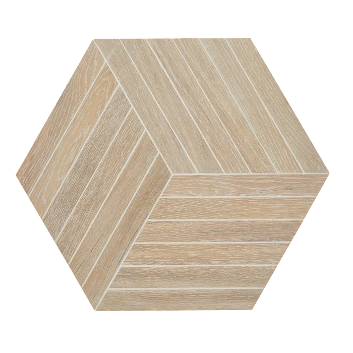 Arizona Tile - Bio Attitude 16" x 18" Mesh Porcelain Hexagon Tile - Amber
