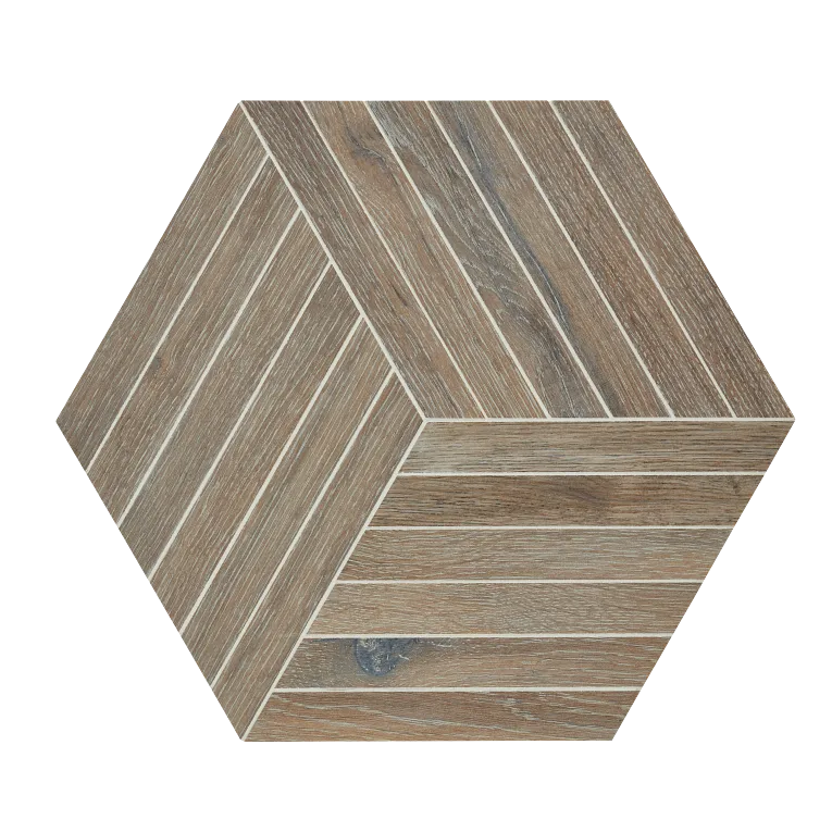 Arizona Tile - Bio Attitude 16&quot; x 18&quot; Mesh Porcelain Hexagon Tile - Cortex