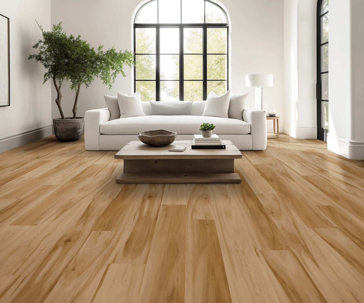 Floors 2000 - Hickory Lake Collection 8 in. x 48 in. Laminate Plank - Amber floor installation