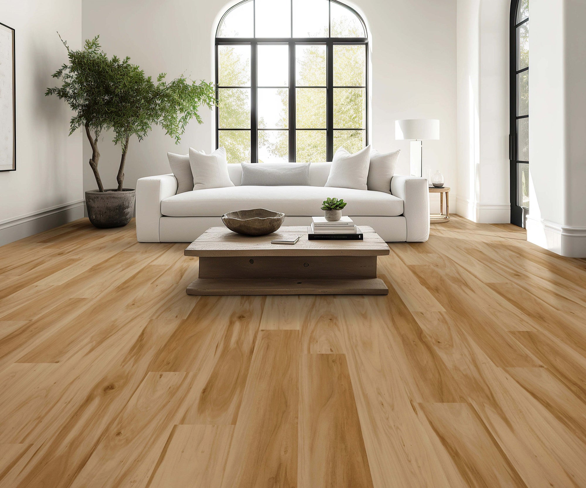 Floors 2000 - Hickory Lake Collection 8 in. x 48 in. Laminate Plank - Amber