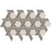 American Olean - Historic Limestone - 12" x 10" Landmark Hex - Porcelain Mosaic - Tradition Blend - Matte
