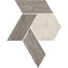 American Olean - Historic Limestone - 12" x 10" Landmark Hex - Porcelain Mosaic - Tradition Blend - Matte