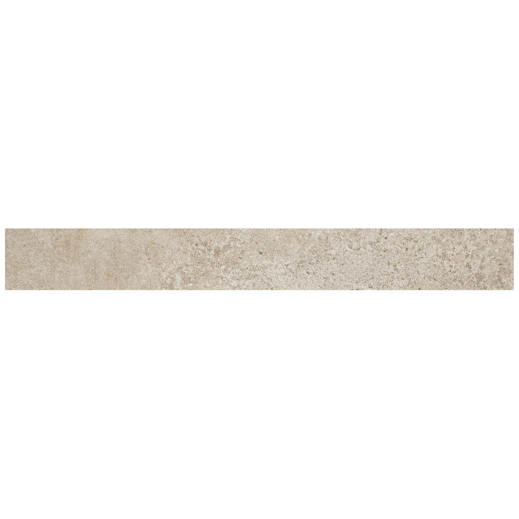 American Olean - Historic Limestone - 3&quot; x 24&quot; - Porcelain Bullnose Tile - Native - Matte