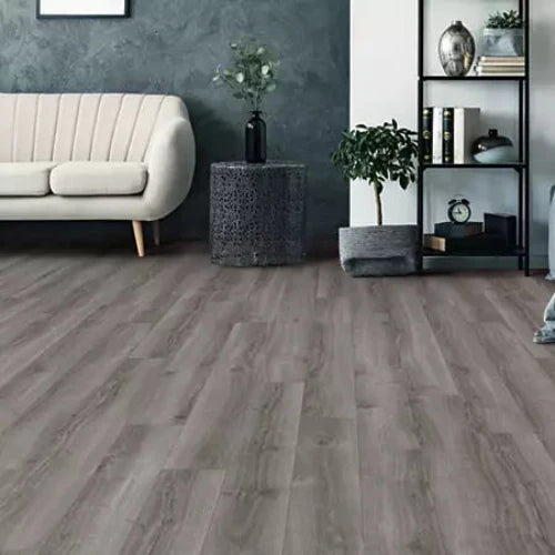 Mohawk - Arrington 6 in. x 36 in. Luxury Vinyl Plank - Gauntlet Grey Installed