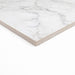 Lungarno - Parisian Chequer 12" x 12" Porcelain Tile - Blanche Corner