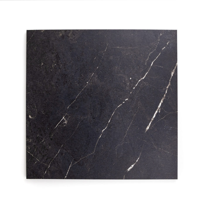 Lungarno - Parisian Chequer 12" x 12" Porcelain Tile - Noire