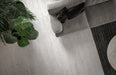Moma Ceramiche - Oak - 8" x 36" Wood Look Porcelain Tile - White Installed