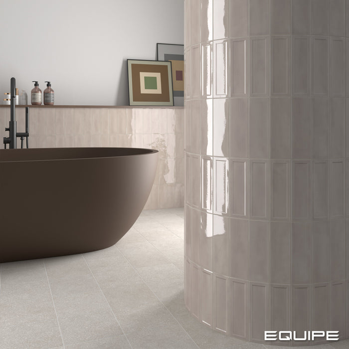 Equipe - Island Collection - 2.5 in. x 8 in. Ceramic Wall Tile - Dorian Installed 2