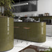 Equipe - Island Frame Collection - 2.5 in. x 8 in. Ceramic Wall Tile - Lichen Installed 2