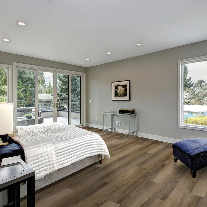 MetroFlor - Inception Reserve 200 Luxury Vinyl Plank Collection - Patio Oak Room Scene