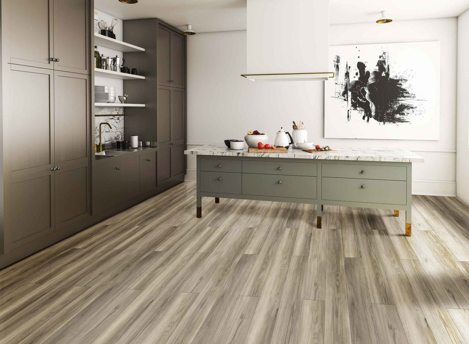 Jackson Vinyl - Grandstand 7 in. x 48 in. Luxury Vinyl - Portobella Installed