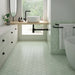 Mosaic & Tile Depot - Kromatica 4.5" x 4" Porcelain Hex Tile - Mint floor and wall installation
