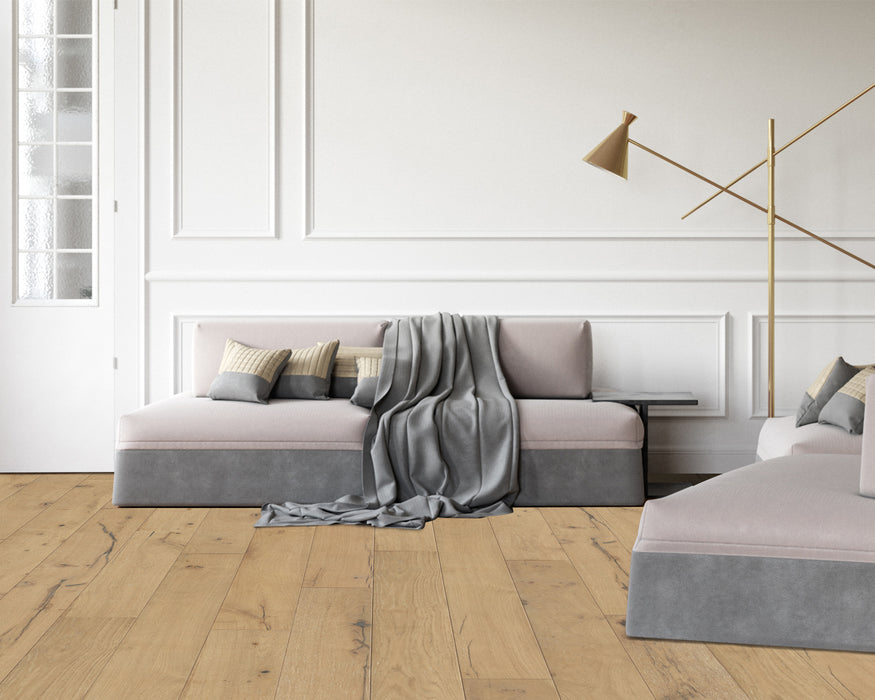 LW Flooring - Vintage Elegance - 7.5" x 74 3/4" - Engineered Hardwood - Kingsley Room Scene