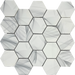 Mosaic & Tile Depot - Kromatica Collection Glass Hex Mosaic - Tech