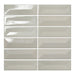 Lungarno - Lucidus - 2 in. x 6 in. Concave/Convex Glossy Porcelain Mosaic - Pale Almond