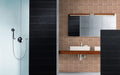 Lungarno - Lucidus - 2 in. x 6 in. Concave/Convex Glossy Porcelain Mosaic - Peony Blush Room Scene