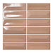 Lungarno - Lucidus - 2 in. x 6 in. Concave/Convex Glossy Porcelain Mosaic - Peony Blush