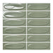 Lungarno - Lucidus - 2 in. x 6 in. Oval Glossy Porcelain Mosaic - Polished Jade