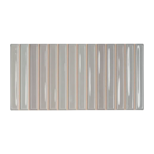 Arizona Tile - Flash Bars 5x10 Glossy Ceramic Mosaic - Lead — Floorzz