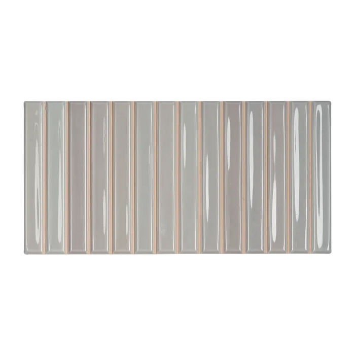 Arizona Tile - Flash Bars 5x10 Glossy Ceramic Mosaic - Lead