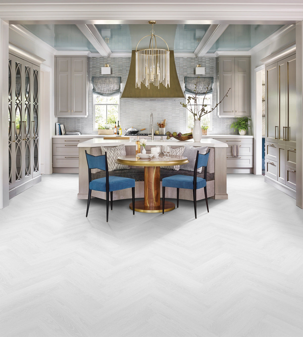 Floors 2000 - Lenox Peak Collection 5 in. x 24 in. Luxury Vinyl - Blanca floor installation