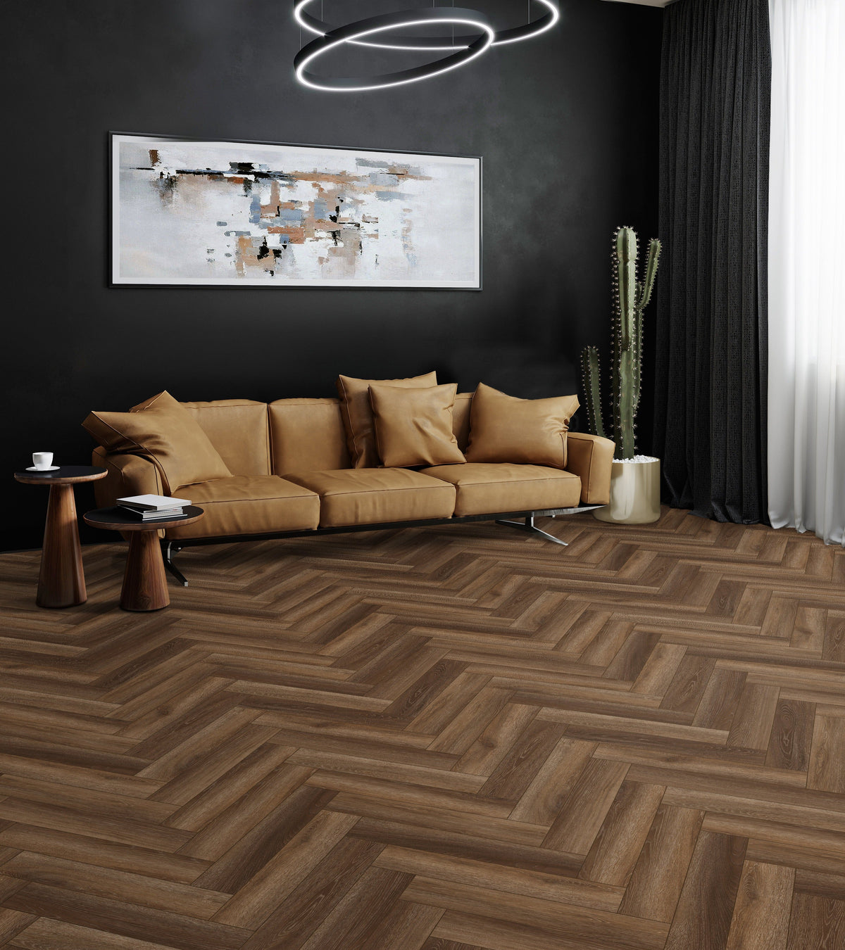 Floors 2000 - Lenox Peak Collection 5 in. x 24 in. Luxury Vinyl - Rosewood floor installation