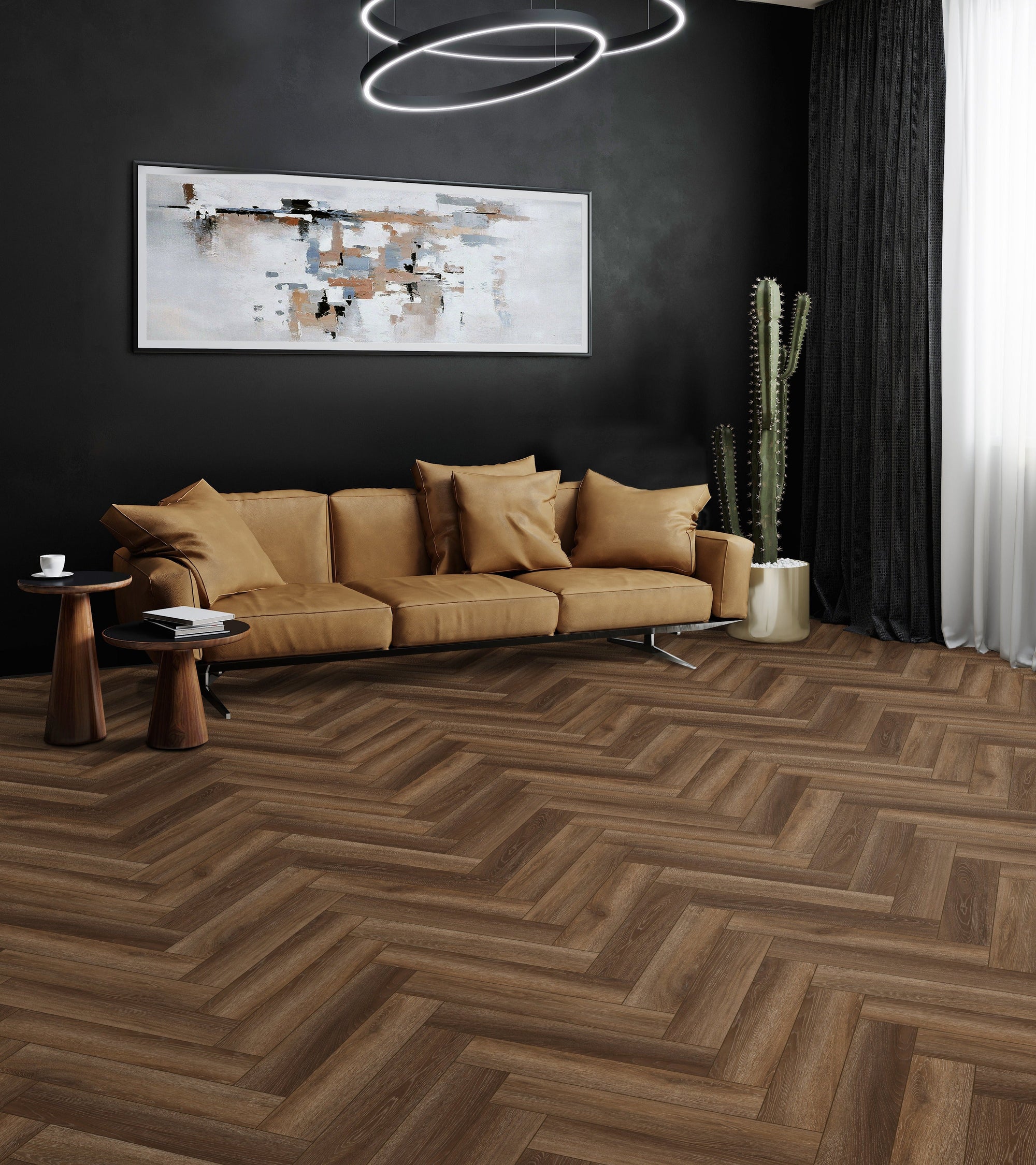 Floors 2000 - Lenox Peak Collection 5 in. x 24 in. Luxury Vinyl - Rosewood