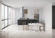 Tesoro - Delray II - 28 in. x 28 in. Matte Rectified Porcelain Tile - Linen Beige floor installation
